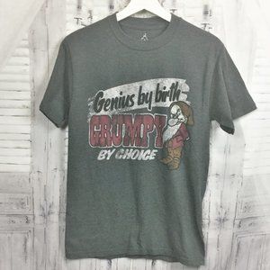 Disney Parks Grumpy Tee Shirt Gray Short Sleeve S
